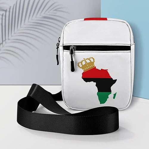 Miniatura 5 de Pan African Pride Small Crossbody Bags Adjustable Satchel Bag Travel Shoulder Bag Crossbody Purse for Women Men