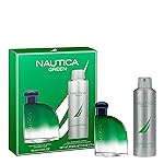Nautica Color Green Giftset 1.7 fl oz EDT + 6 oz Deodorizing Body, Woody Fougere, Notes of Ginger, Geranium and Vetiver, Men\'s Duo Pack, Long Lasting, Everyday Fragrance