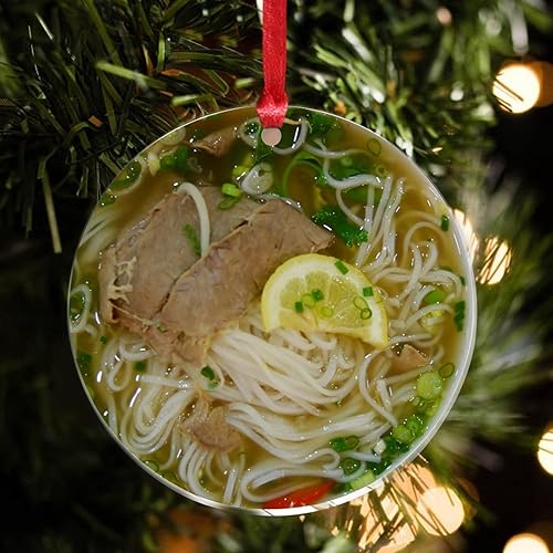 Vista 60 de Grill Master Meat Kebab Adorno de Navidad Fruta Hamburgo Patatas Fritas Cuadro Mariposa Árbol de Navidad Adorno Recuerdo Deliciosa Comida Sabrosa