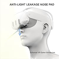 Vista 5 de APEXINNO VR Magnetic Frame Glasses Lens Insert with Removable Anti-Blue Light Glasses for Meta Quest 3 Accessories, VR Blue Light Blocking Lens