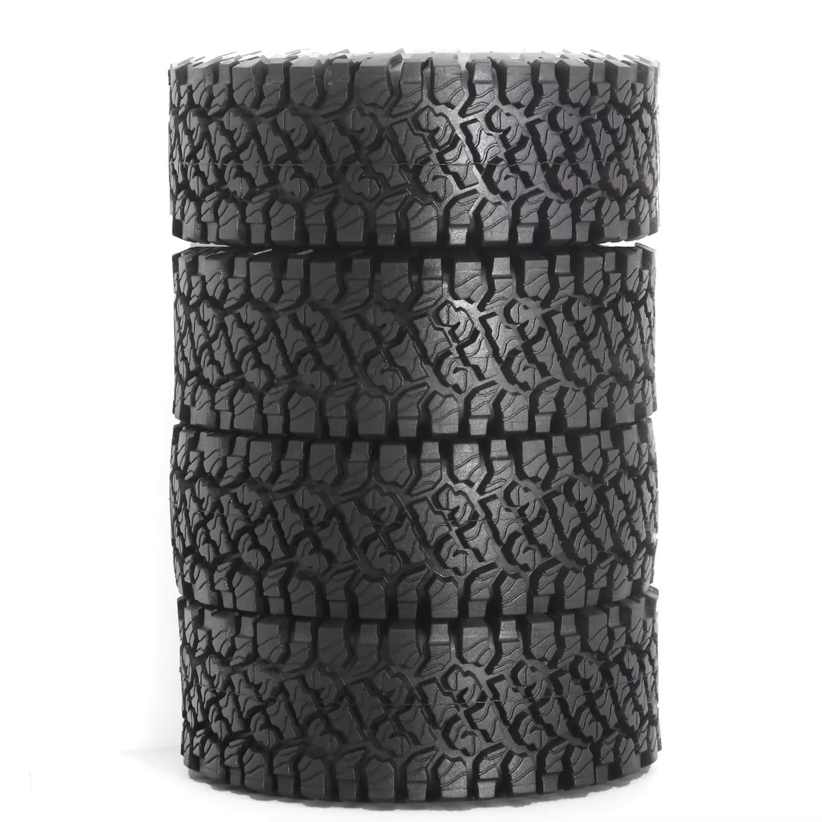 Pezzi Ricambio Auto Rc Per Axial Per SCX10 Per Traxxas Per TRX4 Per Redcat Per MST 1/10 4 Pezzi 118mm 1.9" Pneumatico In Gomma Ruota Pneumatico RC Crawler Car