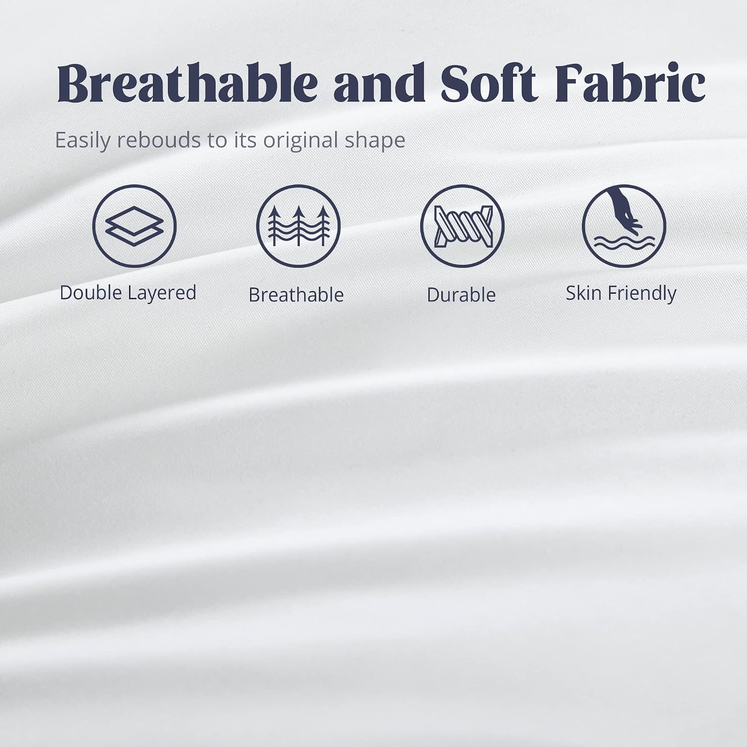 puredown® Goose Down and Feather Bed Pillows for Sleeping, Hotel Collection Pillows for Side Back and Stomach Sleeper, King Size Set of 2