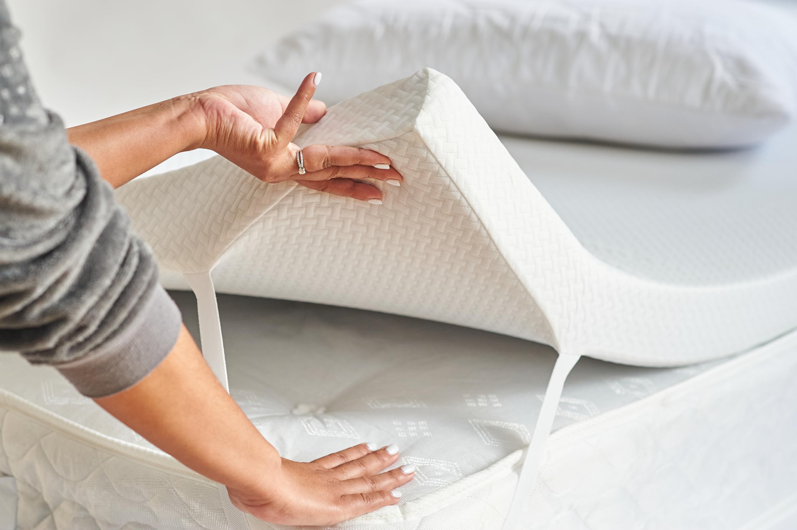 DURAFOAM | 1 Inch Memory Foam Mattress Topper Small Double/Queen Size Bed - Orthopaedic Ma...