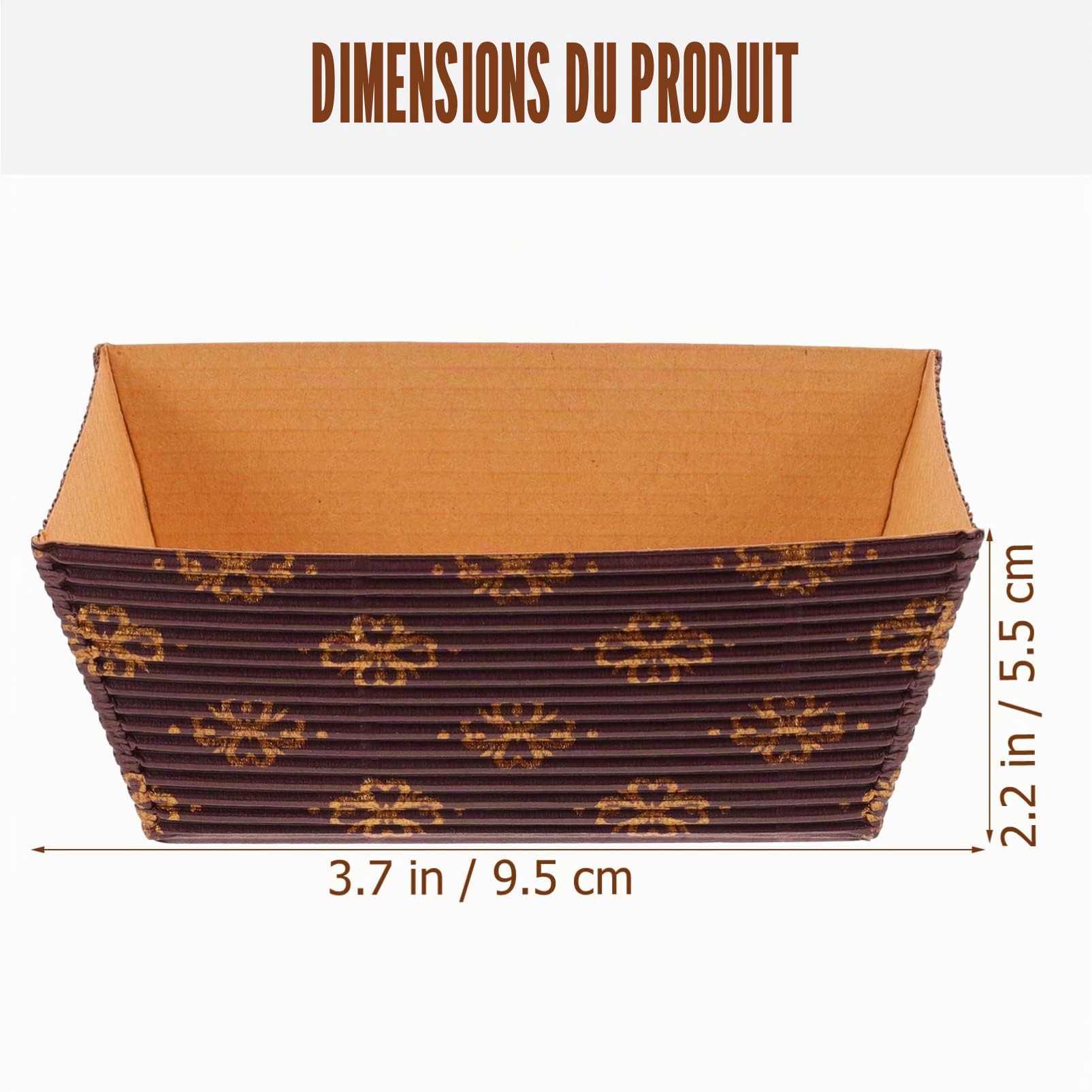 Lot De 25 Moules à Pain En Papier Sulfurisé 80x40x40mm Moules à Cake Rectangulaires Résistants Haute Température Pour Pâtisserie Et Cuisson Professionnelle