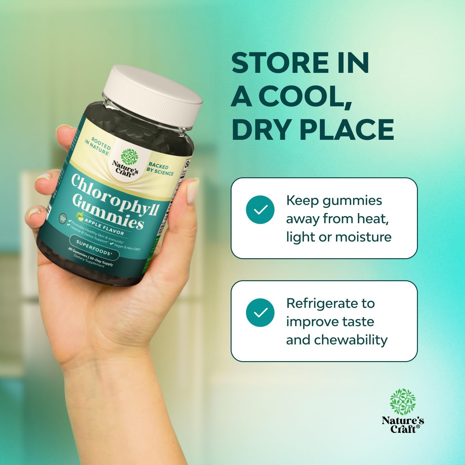 Chlorophyll Gummies for Women - Cleanse & Body Odor Support - 60 Count — Amazon image 3