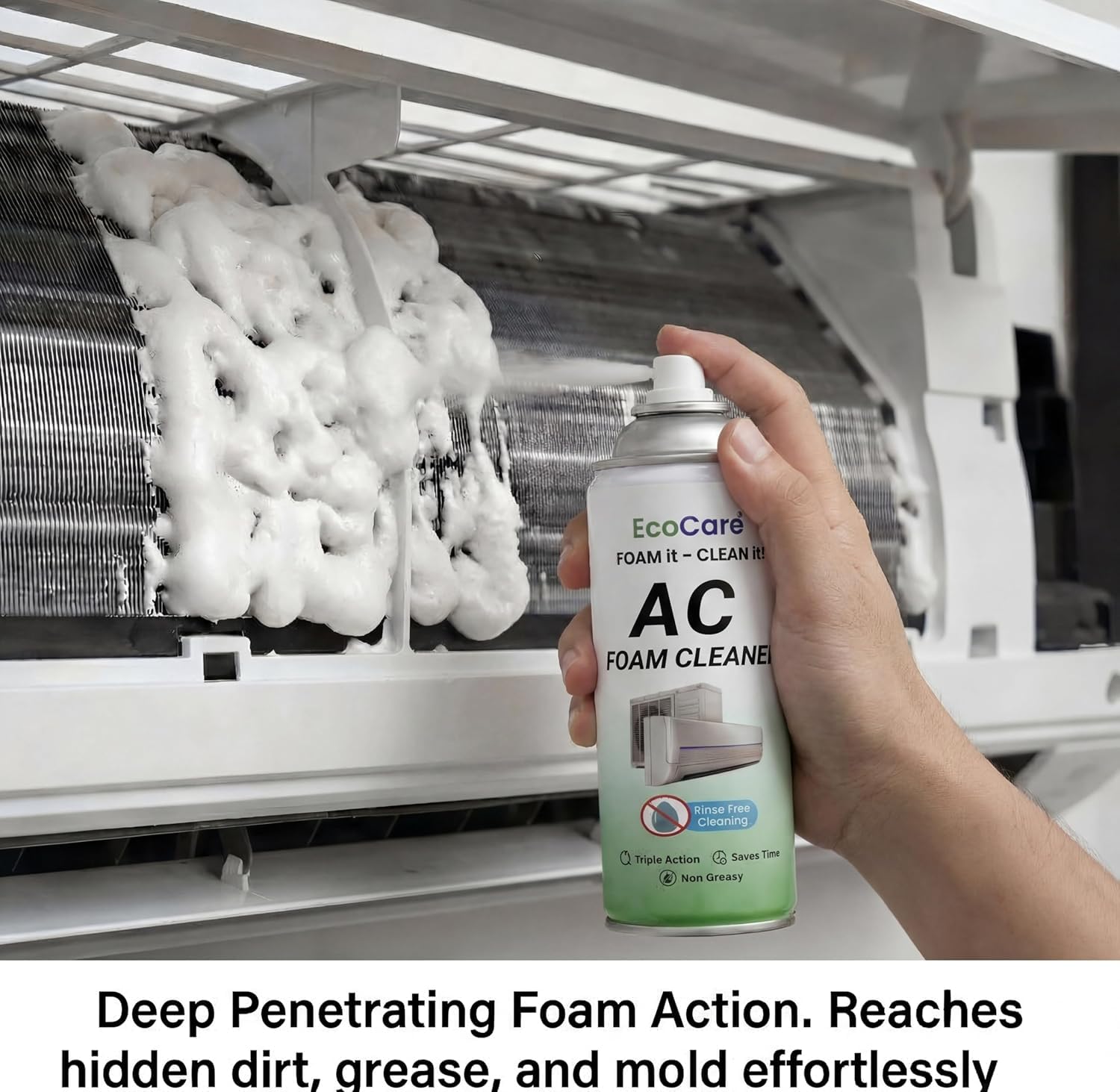 EcoCare Air Conditioner Cleaning Foam Spray For Split AC & Window