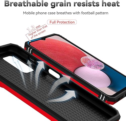 Miniatura 7 de Vokuha Funda para Galaxy A13 4GSamsung A13 LTE 4G SM-A135F con protector de pantalla de vidrio templado y cubierta para cámara deslizante, soporte