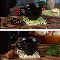 Vista 4 de Kit de manualidades de posavasos de mosaico, da vida a tu creatividad 2 piezas Rainbow Mix 3.9 in