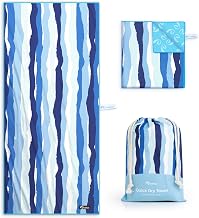 Diveblues Microfiber Beach Towel Fast Drying, Extra Large 71" x 32" Sand Free Beach Towel Super Lightweight Towels for Swimming Pool, Camping, Picnic, Yoga Gym Sports
