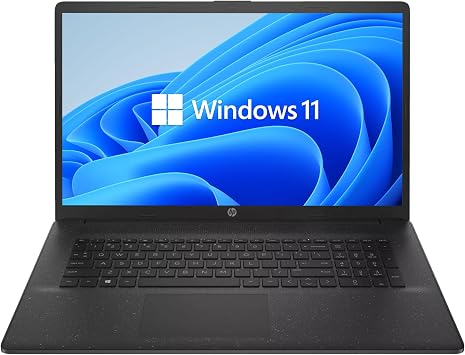 HP Laptop 17.3 Inch IPS Full HD Display Intel N200 4 x 3.70 GHz 32 GB DDR4 RAM 1000 GB SSD Intel UHD Graphics Black Norton 360 Windows 11
