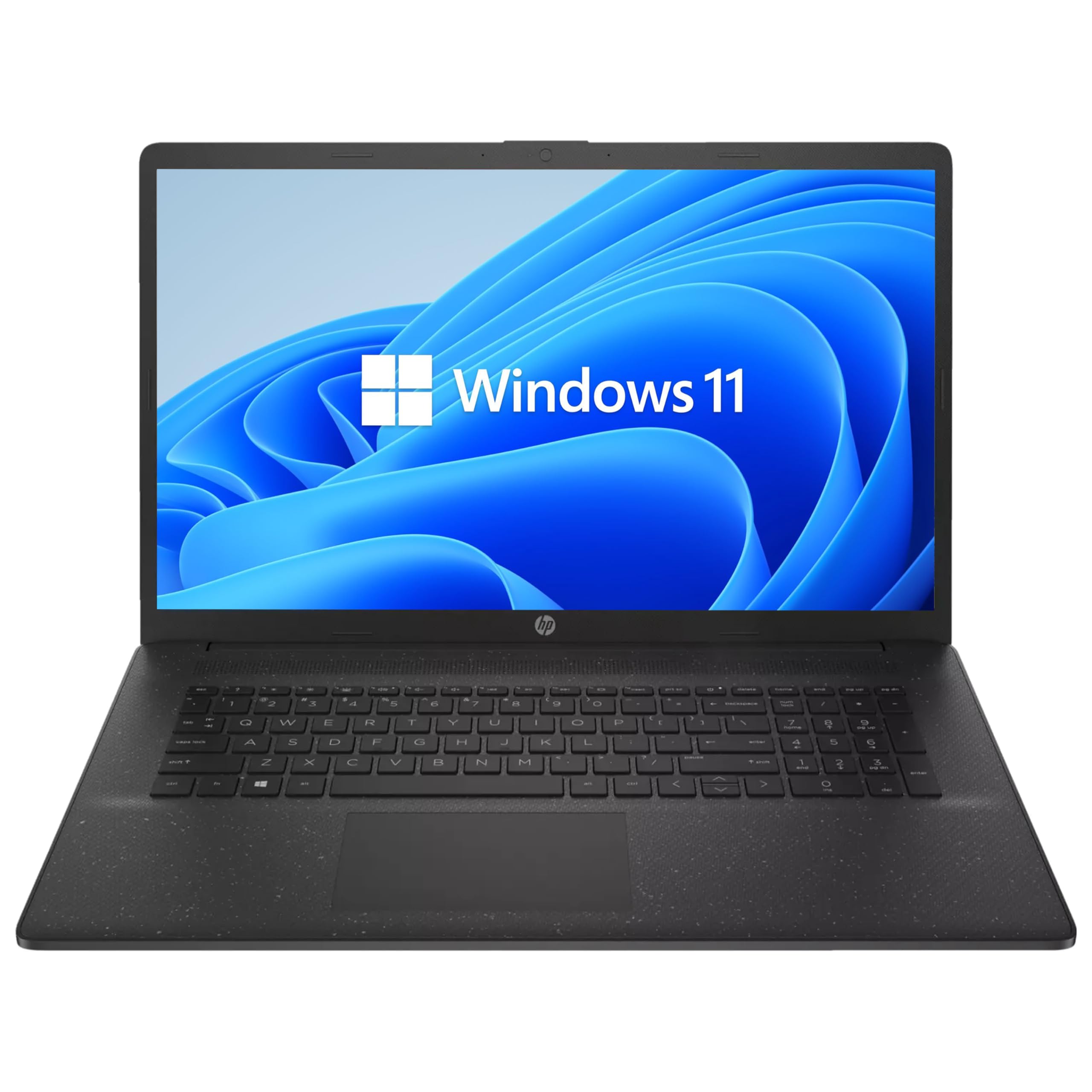 HP Laptop, 17,3 Zoll IPS Full-HD Display, Intel N200 4 x 3.70 GHz, 16 GB DDR4 RAM, 512 GB SSD, Intel UHD Graphics, Schwarz, Norton 360, Windows 11