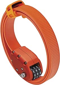 OTTOLOCK Cinch Bike Lock, Orange, 30 Inch