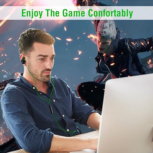 Miniatura 6 de BlueFire Auriculares para juegos con cable de 0.138in con cancelación de ruido, auriculares estéreo para juegos, auriculares deportivos electrónicos