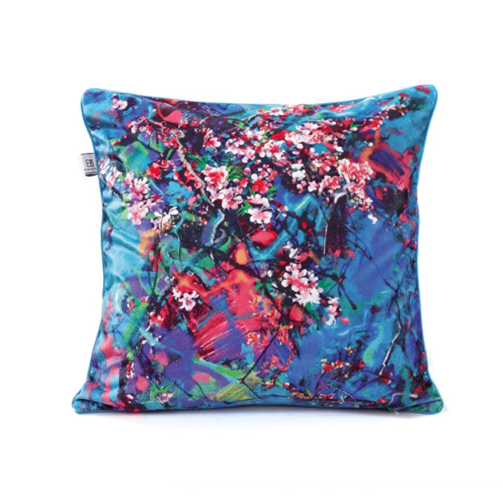 Coussin carré de style américain 45x45cm avec motif de paysage