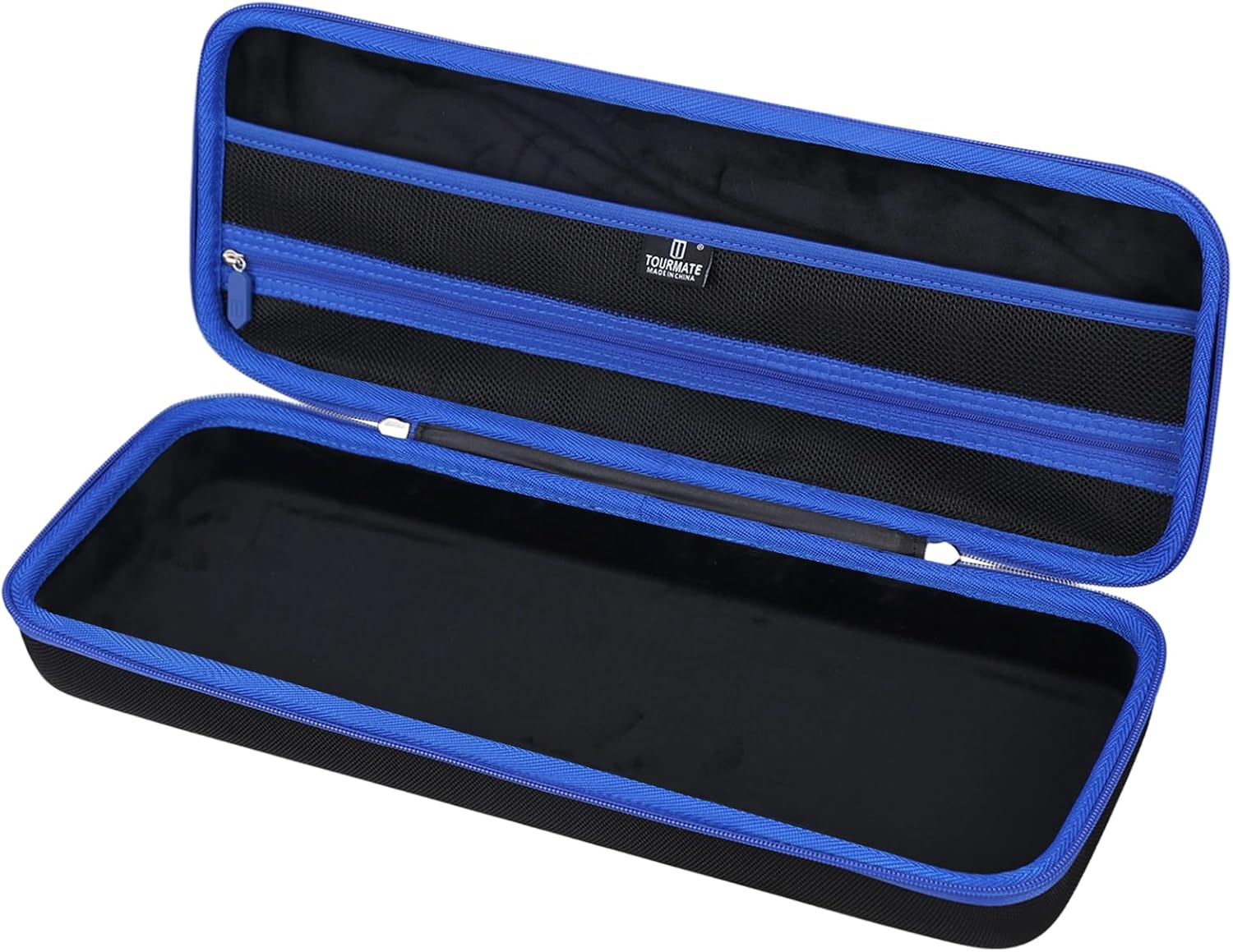 Hard Storage Case for ASUS ROG II 96/Logitech K 585 Wireless Gaming Keyboard - Travel Case for RK ROYALKLUDGE RK98/RK96/N80/RK61,Aula F87/HERO 68/ S98 Pro(Only Box) (Black & Blue) - Image 2