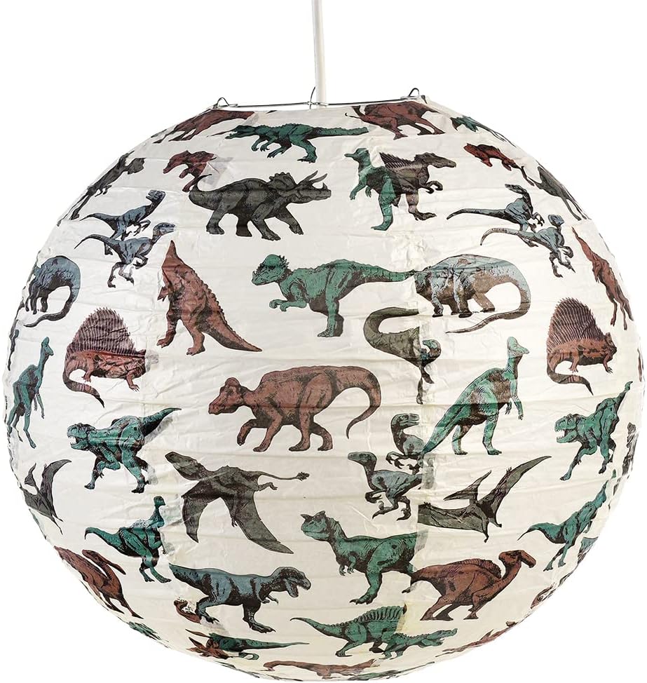 Children's Paper Lampshade - Dinosaur