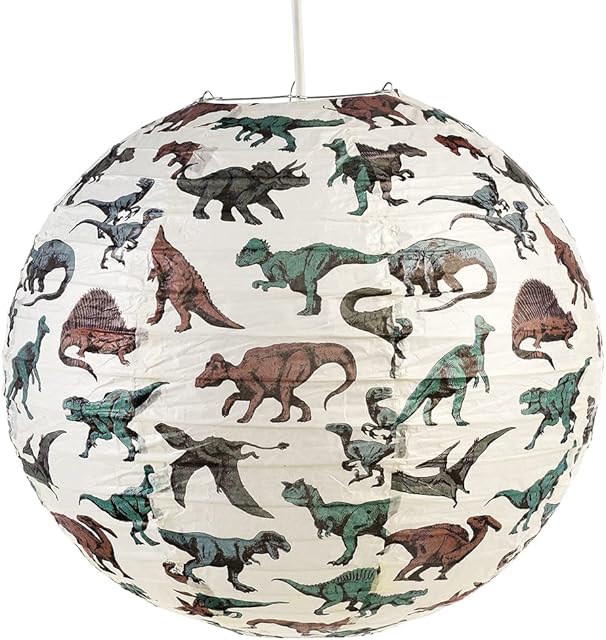 Children's Paper Lampshade - Choice of Design (Dinosaur)