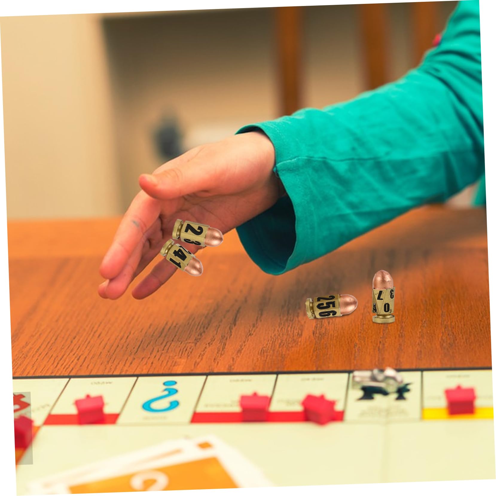 Toyvian Set di Dadi da Gioco di Ruolo in Resina, con Base, Numeri Grandi, Leggeri e Portatili, per Giochi da Tavolo e Feste