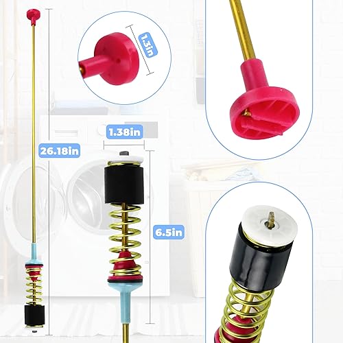 Miniatura 7 de Varillas de suspensión mejoradas DC97-16350U DC97-16350T para lavadora Samsung de carga superior WA50R5200AW WA50R5400AVEE. UU., Reemplazan