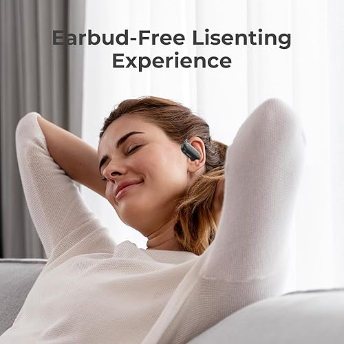 Miniatura 5 de Auriculares de oreja abierta, auriculares Bluetooth, auriculares de oreja abierta con carga inalámbrica para una comodidad duradera, tiempo de