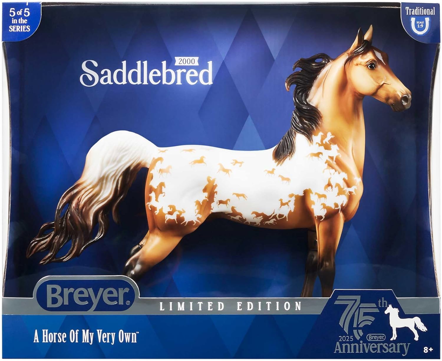 Breyer Traditional Series | 75th Anniversary American Saddlebred | Horse Figurine | Model B-TR-10319