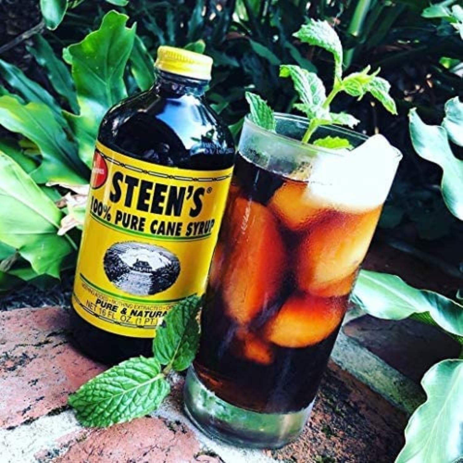 Steen's 100% Pure Cane Syrup, 16fl. oz, Steen's Cane Vinegar 12oz Made in Louisiana Great for Desserts, Beverages and Specialty Cocktails