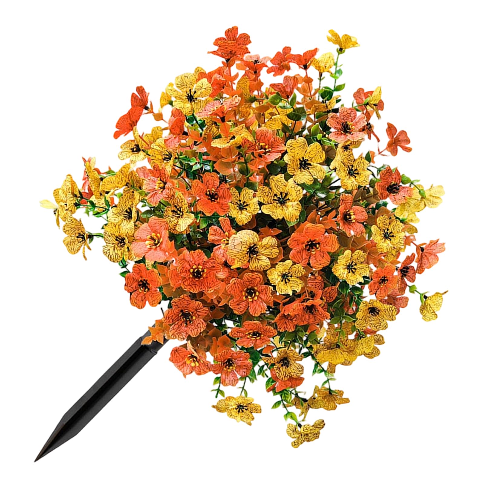 QWYFGM Artificial Garden Flowers,Plant Stakes Outdoor,for,Stakes Decorative,Outdoors Flowers F,Topiary Balls,Artificial Flower Plant with Ground Stake for Outdoor Realistic Fake Stake for Garden