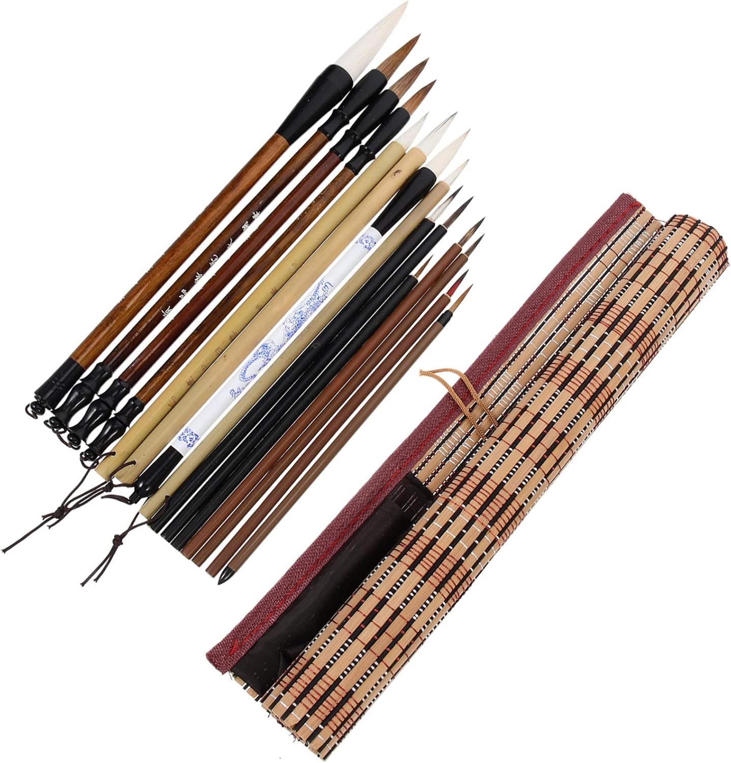 15pcs Chinese Calligraphy Brush Set for Beginners Premium Writing Brushes for Chinese Painting and Calligraphy Practice Lightweight and Comfortable Grip
