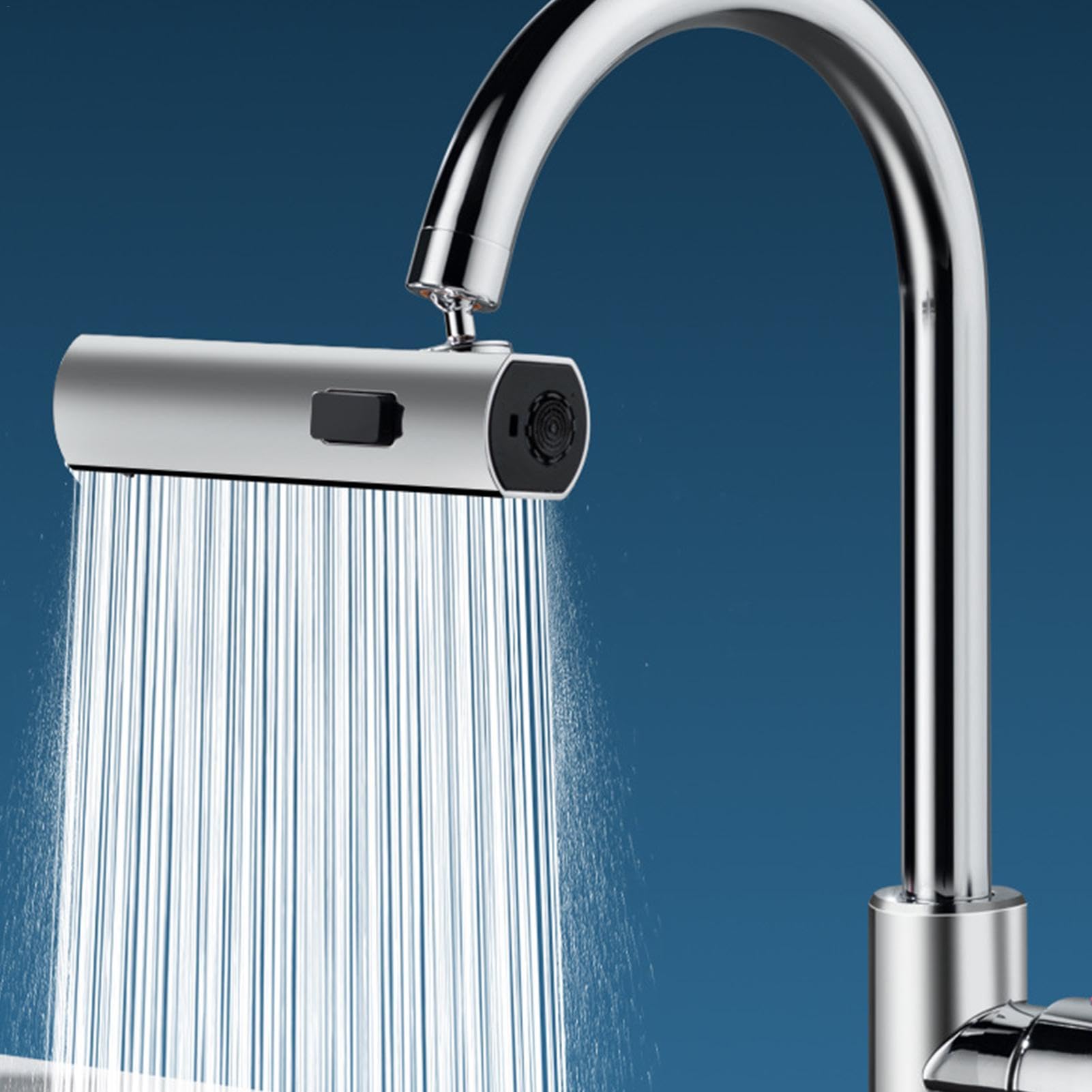 Faucet Sprayer Nozzle, 3-Function Kitchen Sink Faucet Parts, Splash-Proof Bathroom Faucet Attachment, Kitchen Faucet Sprayer, Bathroom Faucet Sprayer, Restaurant Sink Faucet Attachment, Toilet F