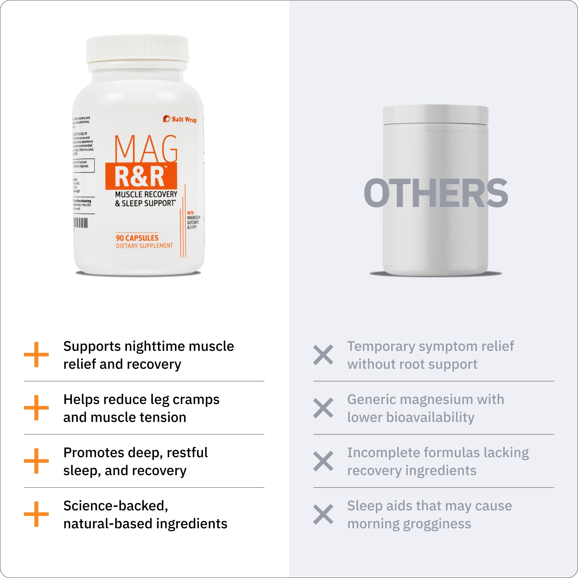 SaltWrap Mag R&R Nighttime Muscle Cramp Relief, 90 Caps — Amazon image 6