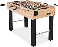 Vista 27 de Best Choice Products Mesa de futbolín de 48 pulgadas de tamaño competitivo para el hogar, sala de juegos con 2 bolas, 2 portavasos