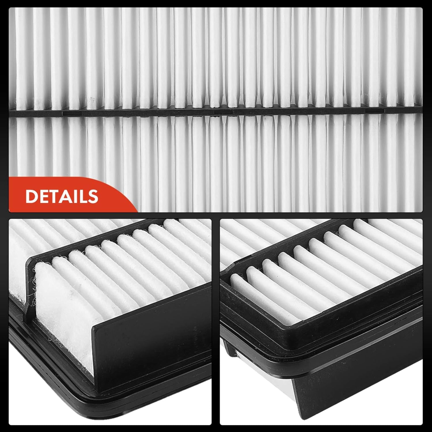 A-Premium Engine Air Filter Compatible with Mitsubishi Montero 2001-2002 3.5L, Montero 2003-2006 3.8L, Replace# MR404847, MR404849
