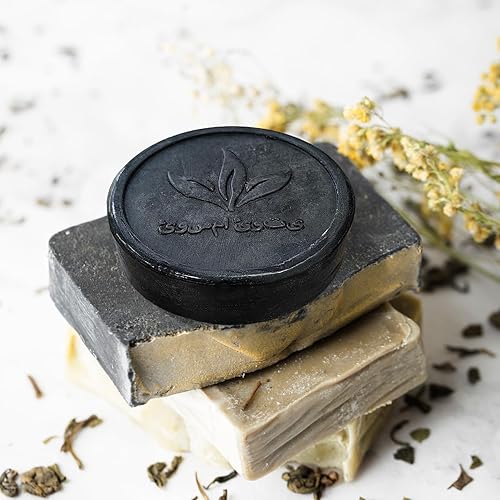 Miniatura 7 de Barra de champú reversible para cabello gris, jabón negro para limpiar profundamente el cuero cabelludo, color gris para champú y jabón unisex para