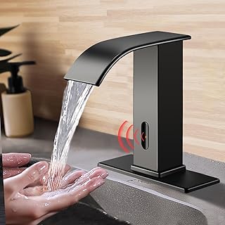 12 Small Luxury Bathroom Ideas for Elegant Compact Comfort 57 Touchless Sensor Bathroom Sink Faucet for 1 Hole, Waterfall Automatic Ha...