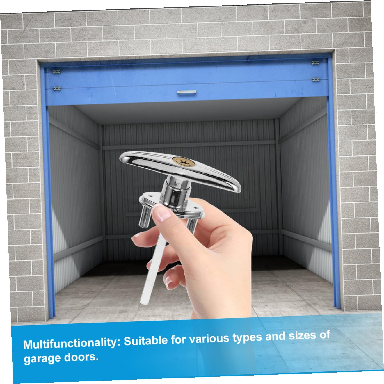 Tofficu 4 Set Serratura per Porta Garage Handle con Chiavi Kit Manutenzione per Serratura Resistente e Design Anticorrosione