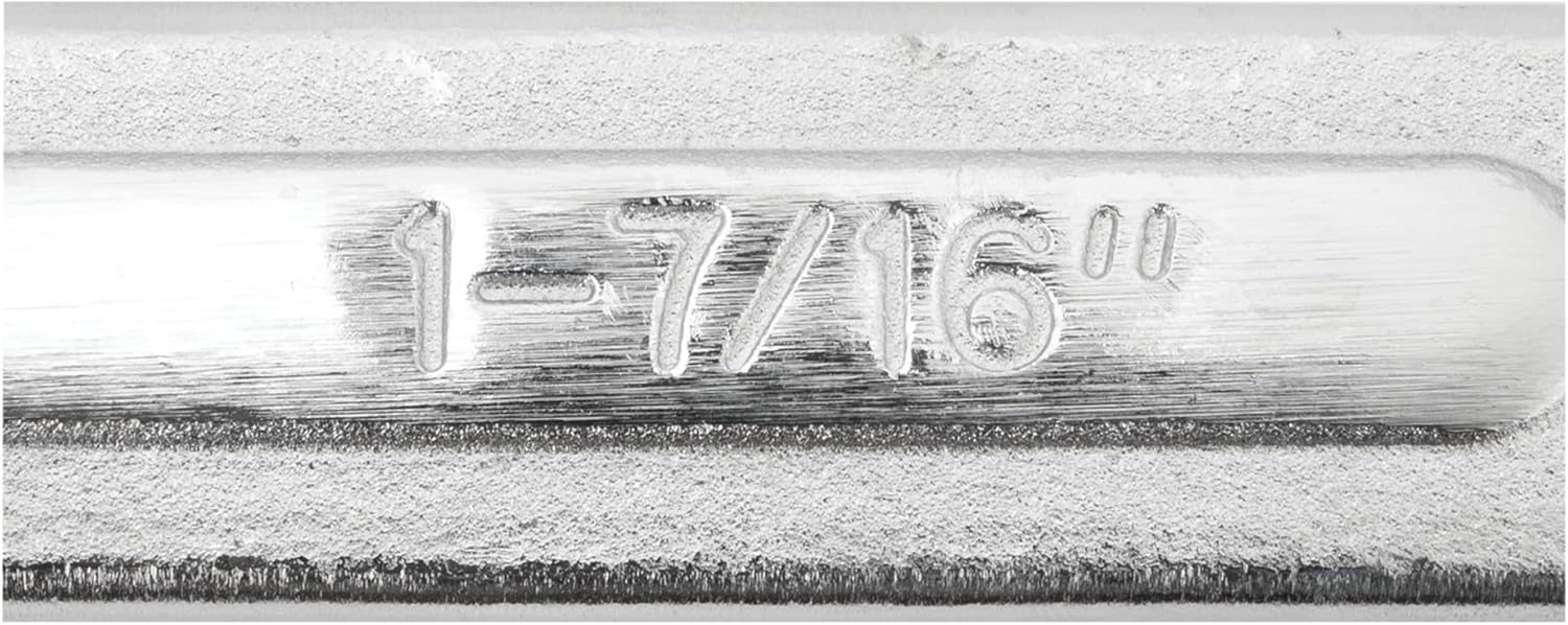 Performance Tool W377B 12-Point Combo Wrench with Satin Chrome Finish 1-7/16-Inch Jumbo Wrench