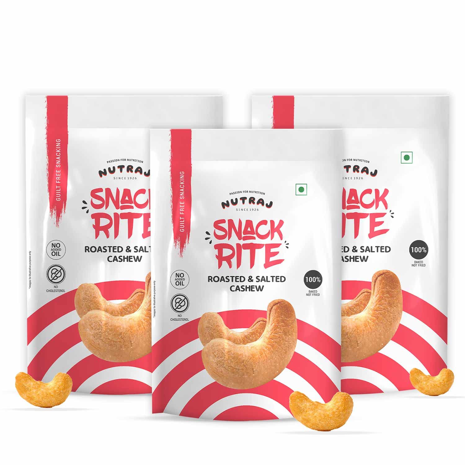 Nutraj Snackrite Cashew (Kaju) R&S W-320-450g (3 x 150g) | Premium Roasted & Salted Kaju Nuts | Nutritious, Crunchy & Delicious | Gluten Free | Plant-Based Protein (B0C4LDJNMQ) Amazon Price History, Amazon Price Tracker