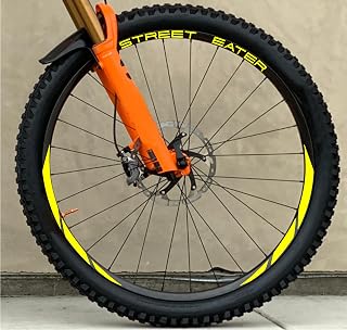 DualColorStampe® Pegatinas para llantas de bicicleta MTB de 26 pulgadas, 27,5 pulgadas, 28 – 29 pulgadas | Pegatinas para rueda de Mountain Bike de colores, autoadhesivas impermeables | Cód. B0204