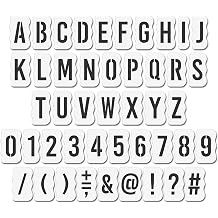 8 Inch 45 Pieces Letter Stencil Set Reusable Alphabet and Number Stencils for Home Decor, DIY Wall Art, and Custom Signs Durable Plastic for Painting on Wood, Chalkboards, and Fabric