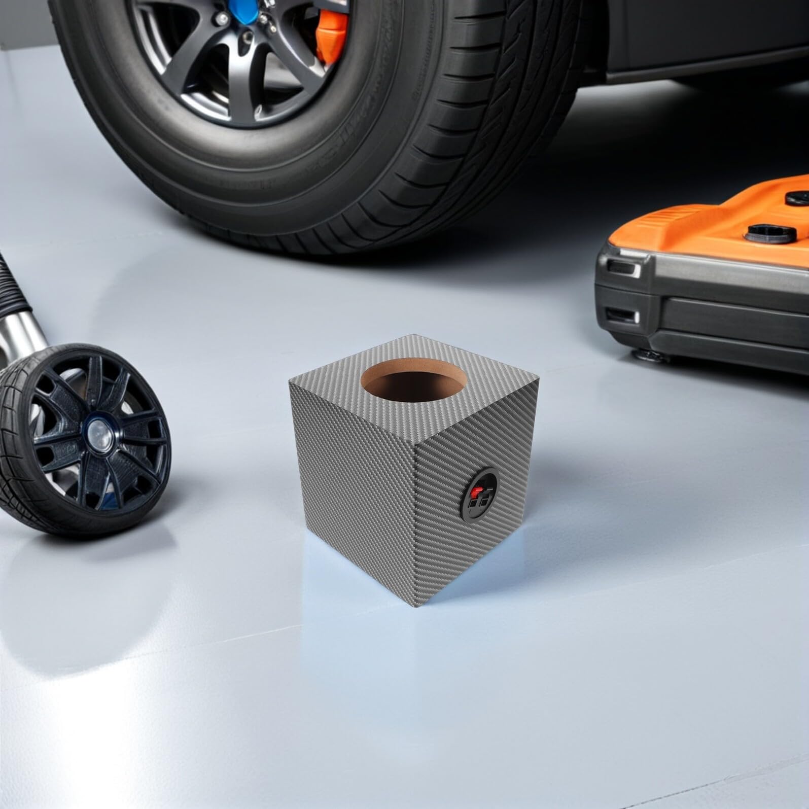 Cassa Subwoofer Auto in Legno Sigillata con Isolamento Acustico Box Speaker Portatile per Upgrade Audio Te Riduzione Rumore e Bassi Potenziati