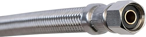 Miniatura 7 de KITCHEN BASICS 101 241798224 Máquina de hielo y conector de manguera de suministro de agua de acero inoxidable de 15 pies