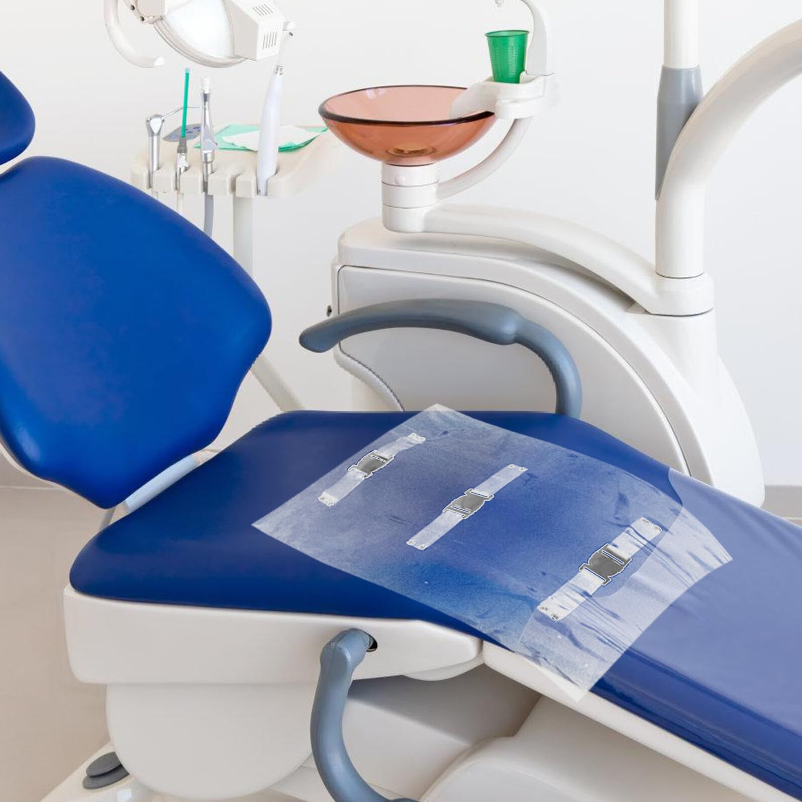 Gatuida Copri Piedi e Antiscivolo per Poltrona Odontoiatrica in Pvc Bordi Arrotondati 4 Pezzi Resistente alla Pressione per Studio Dentistico