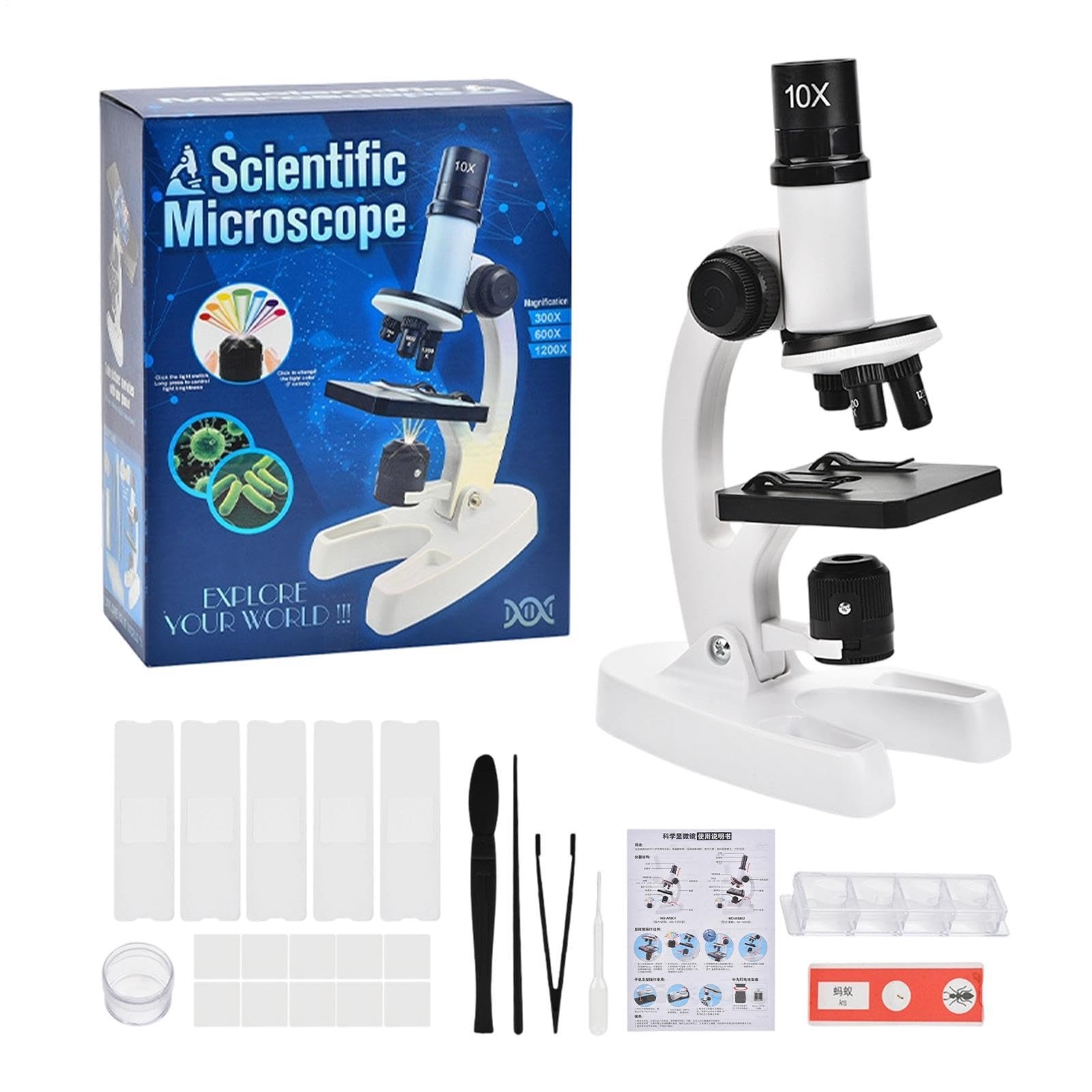Microscopio para niños junior que soluciona el aburrimiento en casa 8