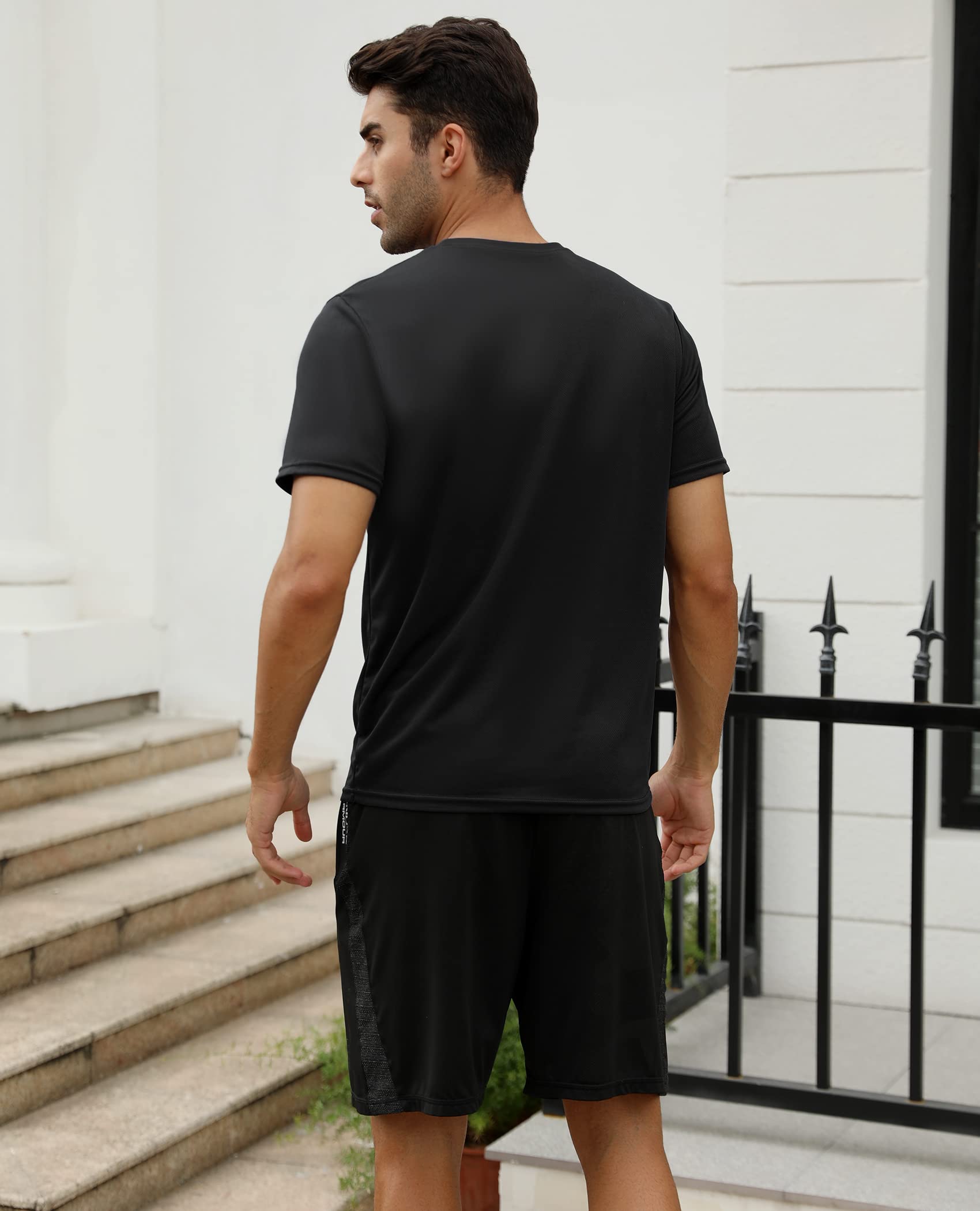 iClosam Maglietta Uomo Manica Corta Casual Traspirante Maglia T-Shirt Palestra Uomo