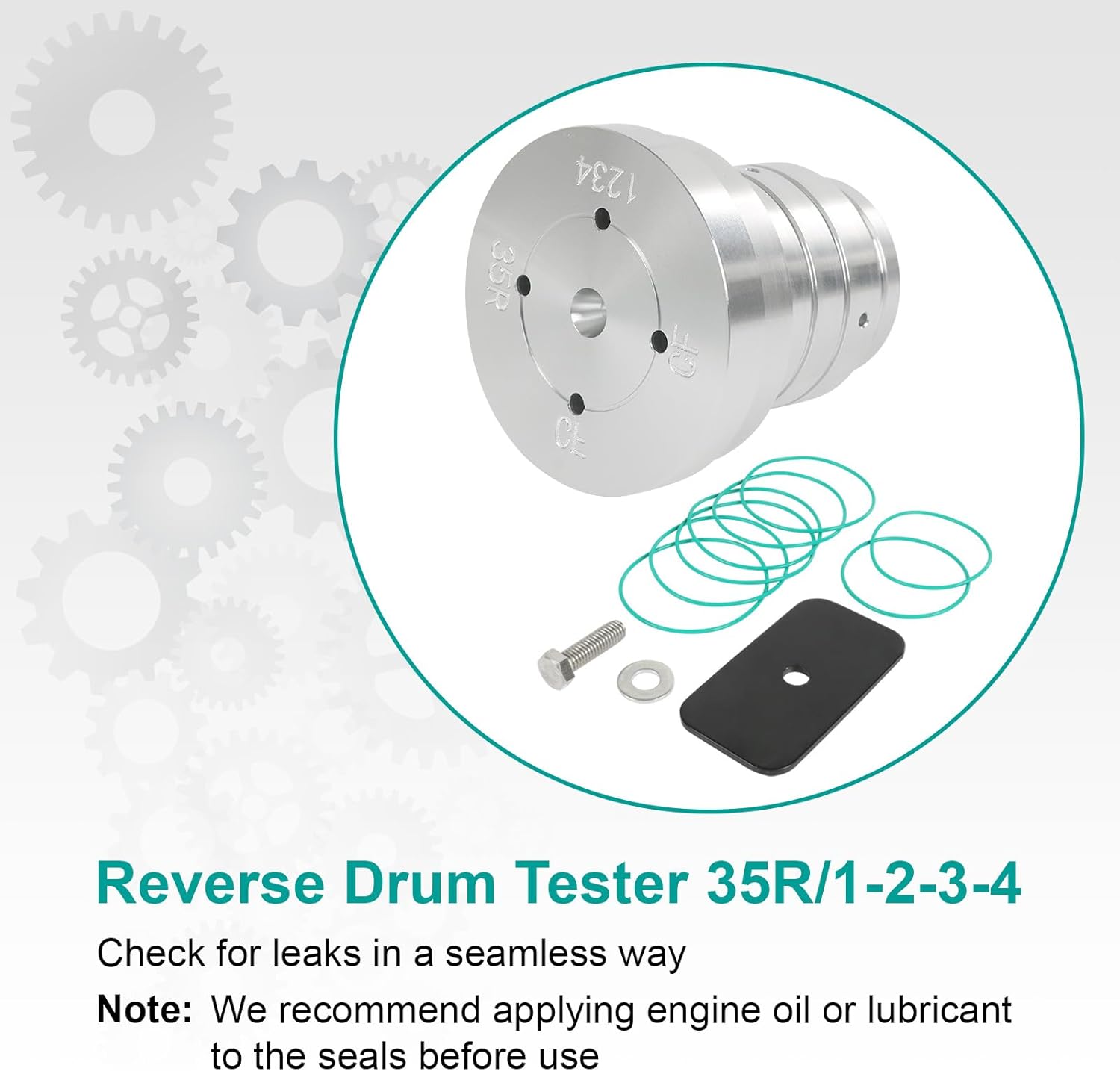 Reverse Drum Testing Tool Replacement for Ford LS 6L80 6L90 35R/1-2-3-4 Drum Tester Checking Leaks and Cracks