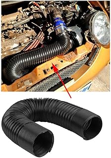Sponsored Ad - Universal Car Air Intake Pipe, 63mm 2.5" Modified Air Intake Flexible Expansion Pipe Ducting Silicone Hose