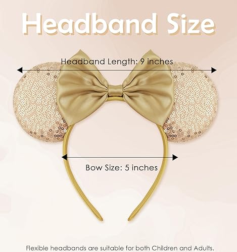 Miniatura 113 de Diadema con orejas de ratón de Minnie de leopardo, decoración de fiesta, diadema de orejas de ratón para disfraz de Halloween, accesorios para el 2