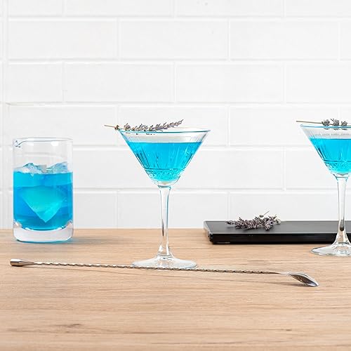 Miniatura 7 de Restaurantware Cuchara de acero inoxidable de 16 pulgadas perfecta para barras profesionales o uso en el hogar - Cuchara mezcladora plateada - Mango