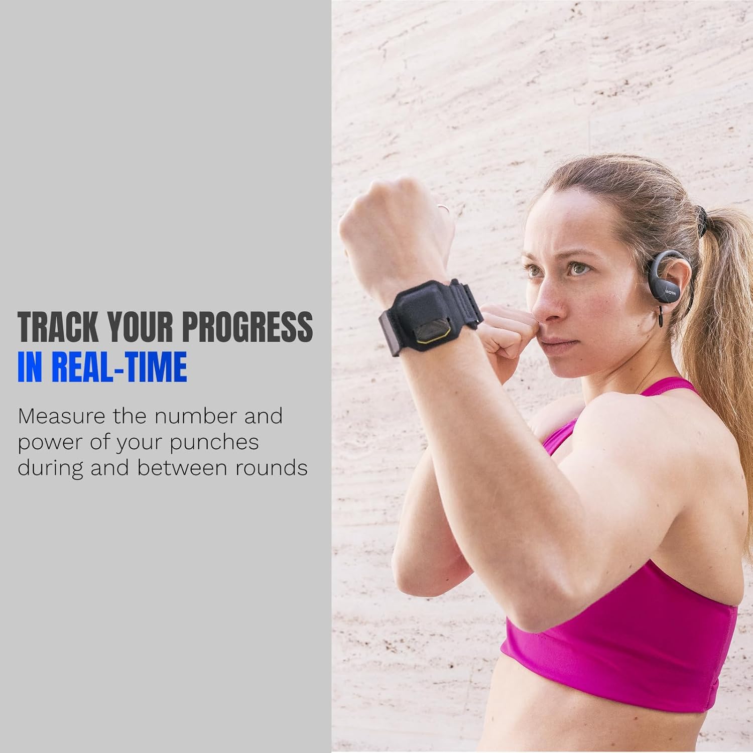 Boxing Punch Tracker – Bluetooth Sensors for Heavy Bag & Shadow Boxing – Track Speed, Power & Count – iOS & Android App