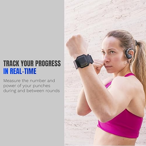 Miniatura 4 de Sensores Bluetooth Rastreador de Golpes para Saco Pesado y Boxeo de Sombra, Se Adapta a Sacos Colgantes y de Pie, Ideal para Principiantes y